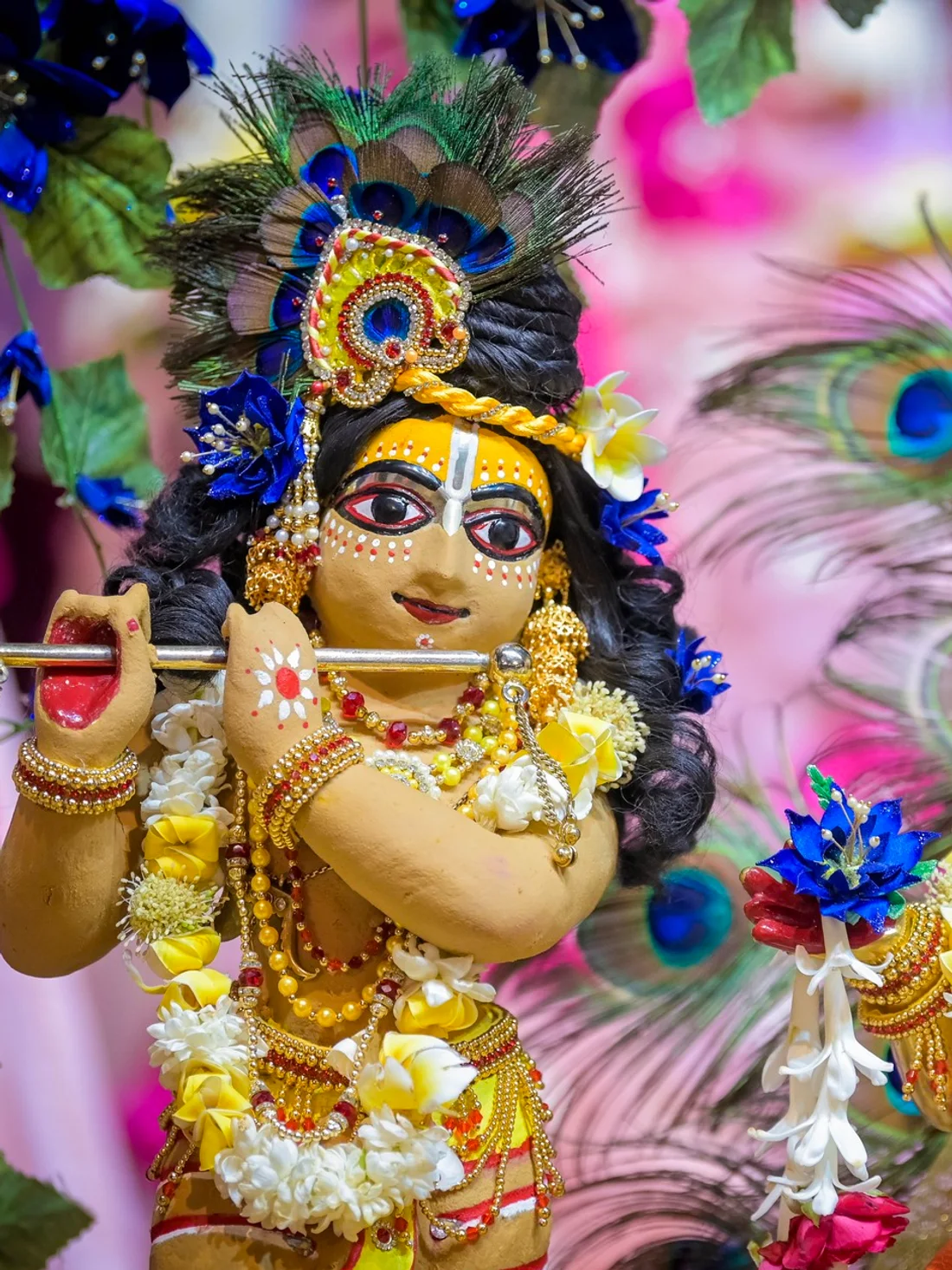 Sri Sri Radha Madhava upon the altar